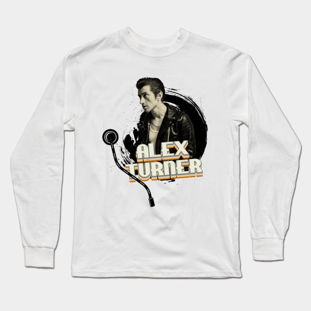 Artic Monkeys Alex Turner // Vinyl Style 90's Long Sleeve T-Shirt by Quartz Piorus